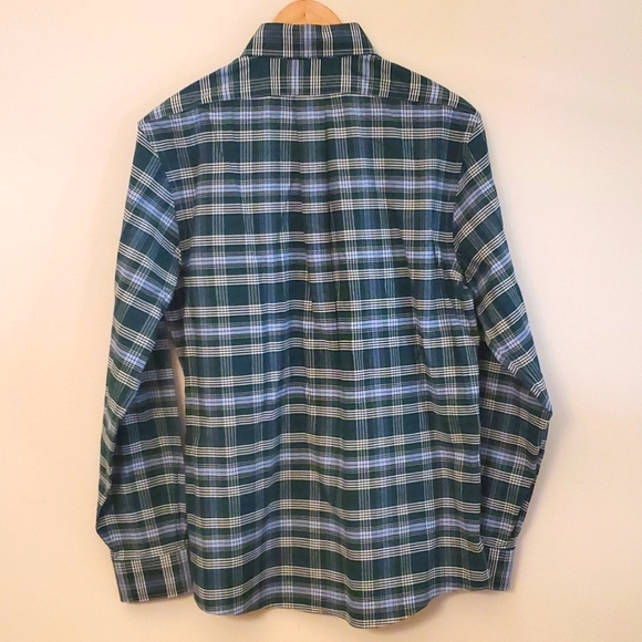 Brooks Brothers green plaid Regent button down shirt - Picture 2 of 3